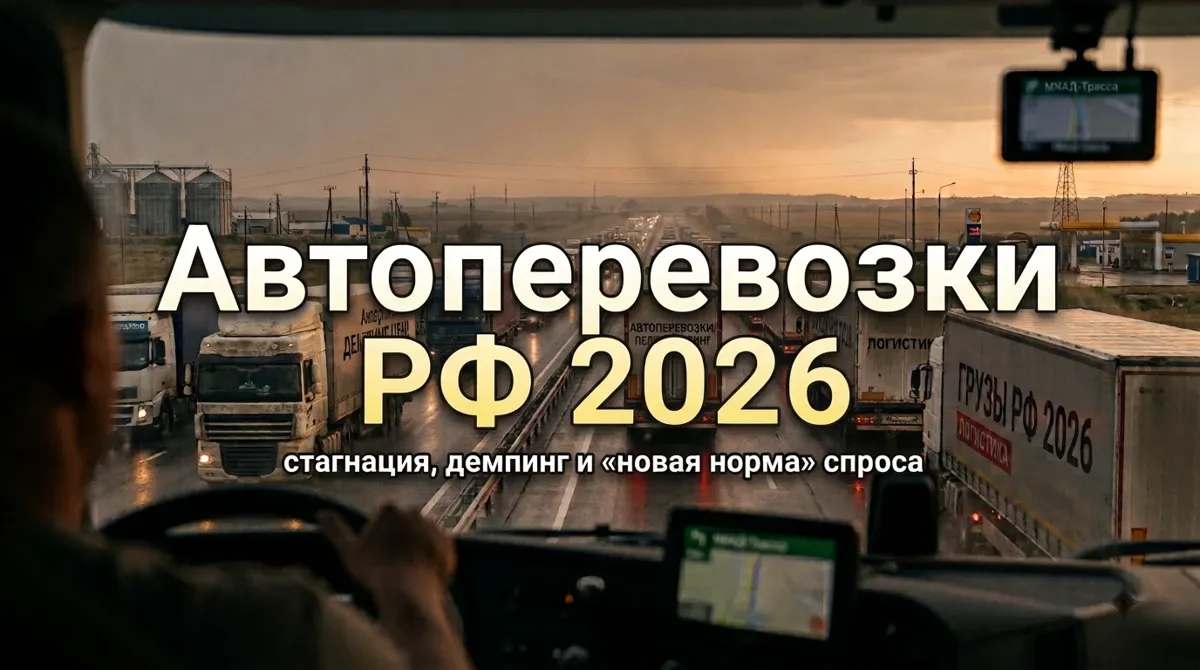 Автоперевозки РФ 2026: стагнация, демпинг и «новая норма» спроса
