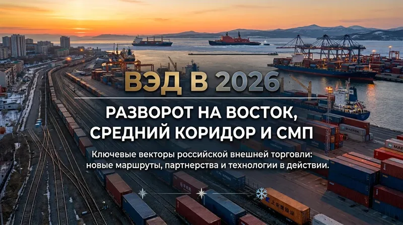 ВЭД и коридоры 2026: разворот на Восток, Средний коридор и СМП