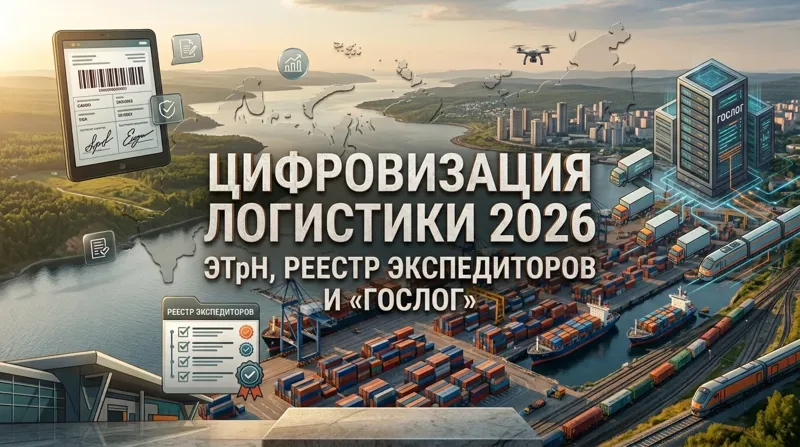 Цифровизация логистики 2026: ЭТрН, реестр экспедиторов и «ГосЛог»