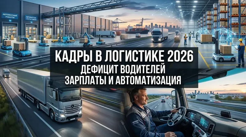 Кадры в логистике 2026: дефицит водителей, зарплаты и автоматизация