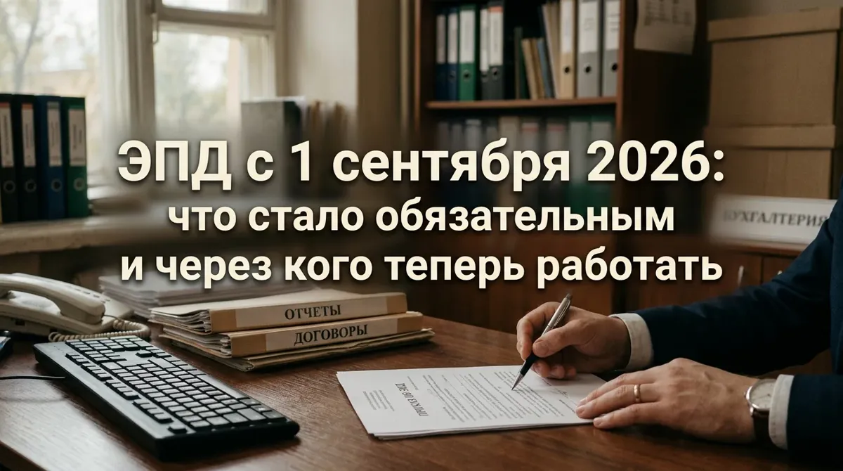 ЭПД с 1 сентября 2026: что стало обязательным и через кого теперь работать